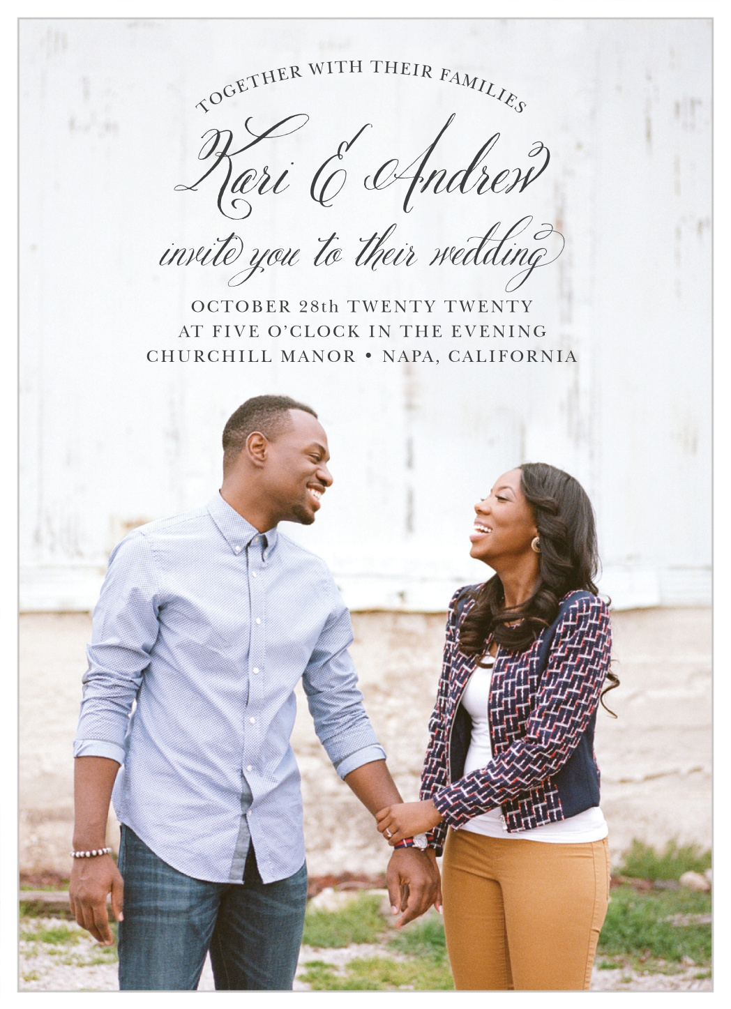 Timeless Script Wedding Invitations