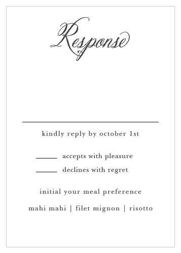 Timeless Script Response Cards