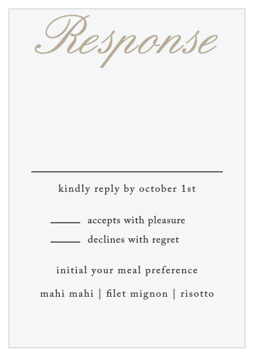 Rose Stamped Response Cards