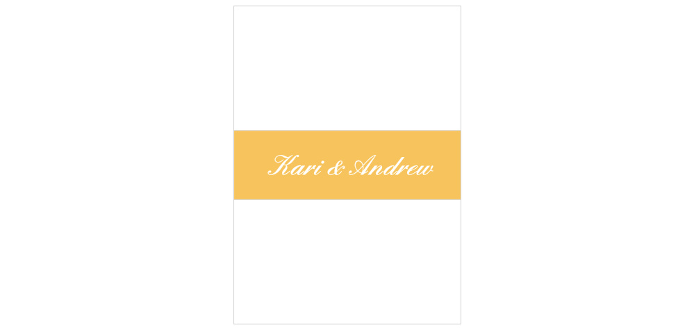 Brilliant Banner Wedding Belly Bands