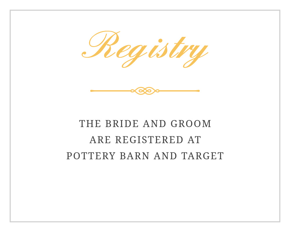 Brilliant Banner Registry Cards