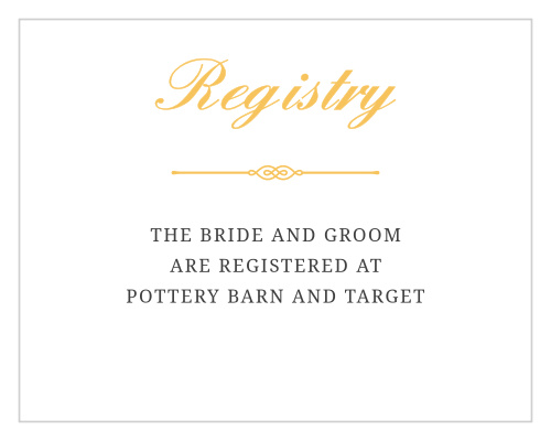Brilliant Banner Registry Cards