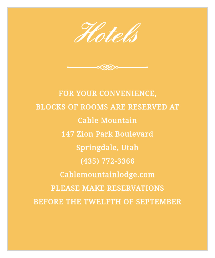 Brilliant Banner Accommodation Cards