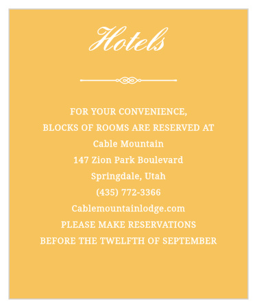 Brilliant Banner Accommodation Cards