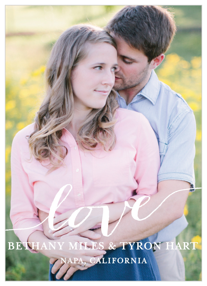 Love Script Wedding Invitations