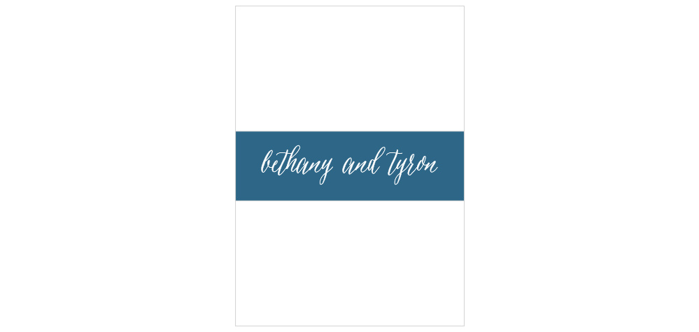Love Script Wedding Belly Bands