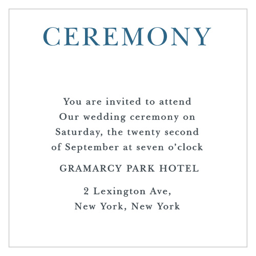 Love Script Ceremony Cards