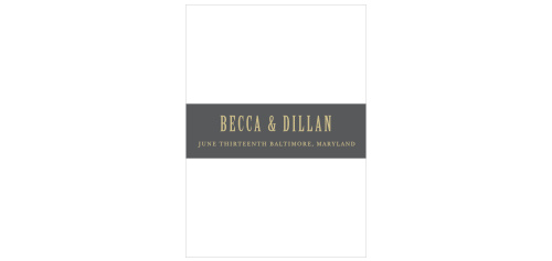 Polaroid Story Wedding Belly Bands