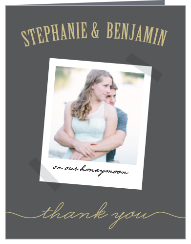 Polaroid Story Wedding Thank You Cards