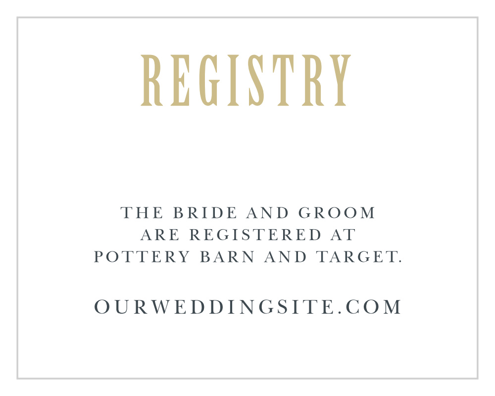 Polaroid Story Registry Cards