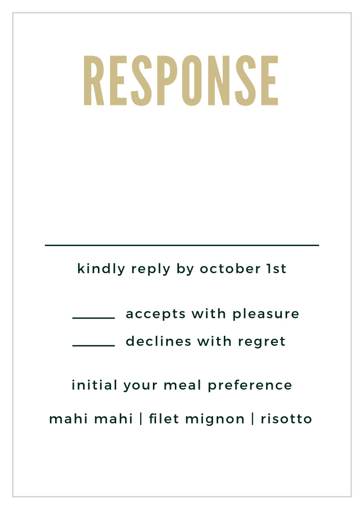 Modern Appeal Response Cards