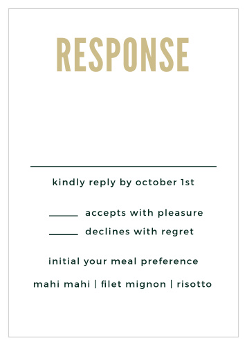 Modern Appeal Response Cards