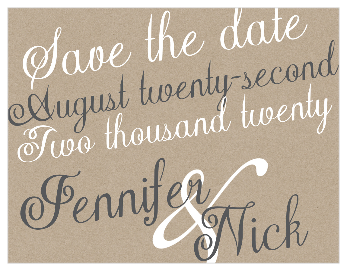 Exquisite Class Save the Date Magnets
