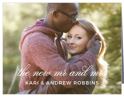 Exquisite Class Wedding Thank You Cards