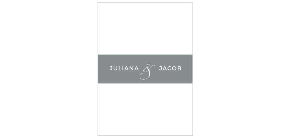 Contemporary Frame Wedding Belly Bands