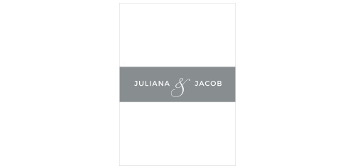 Contemporary Frame Wedding Belly Bands