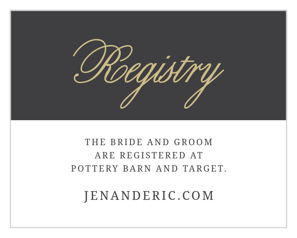 Modern Forever Registry Cards