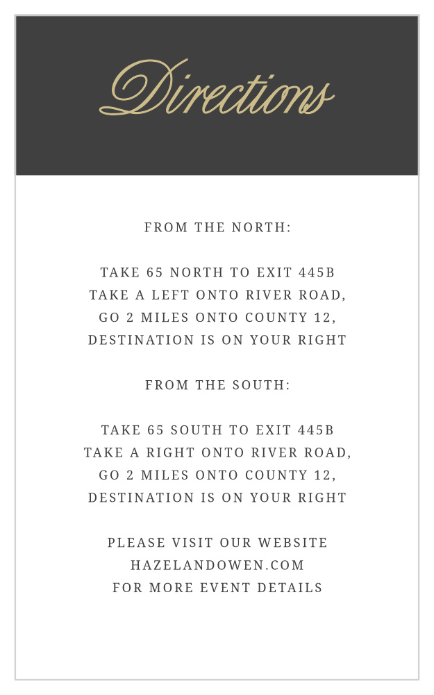 Modern Forever Direction Cards