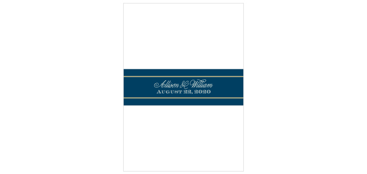 Snapshot Script Wedding Belly Bands