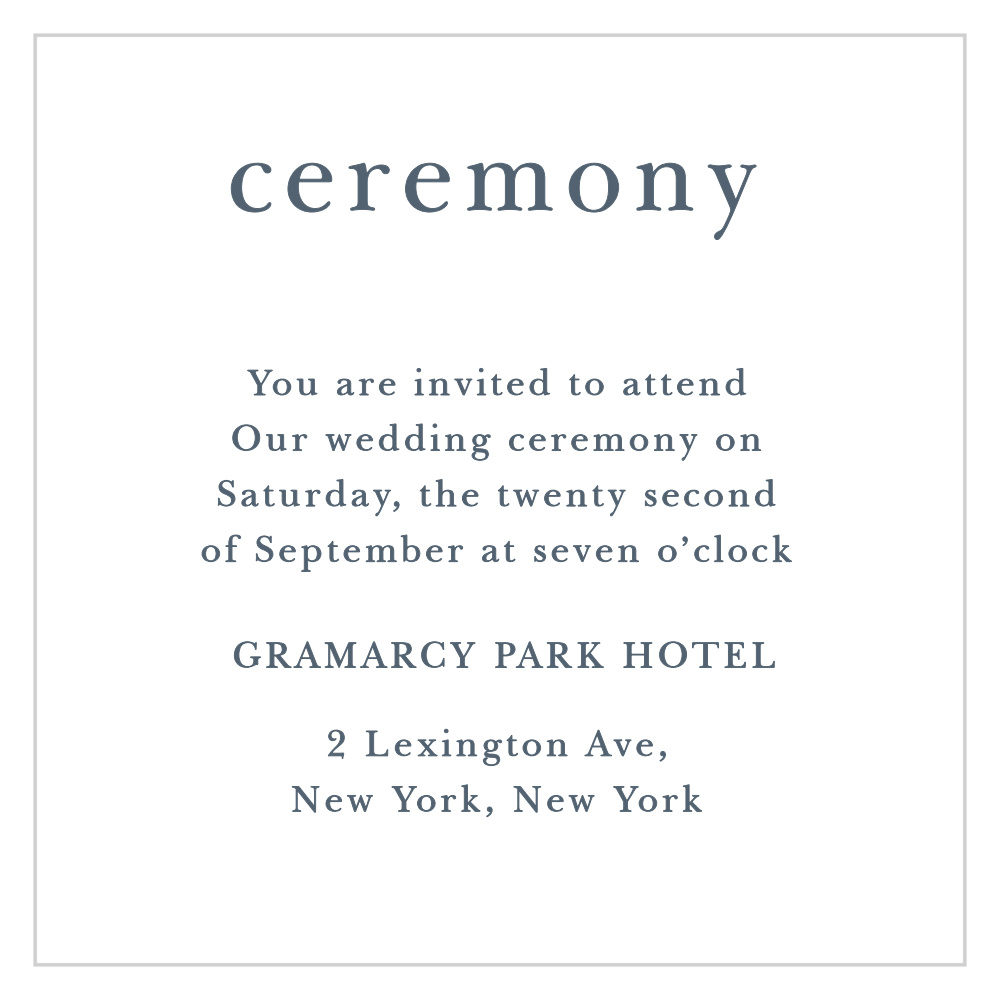 Brushstroke Bliss Ceremony Cards