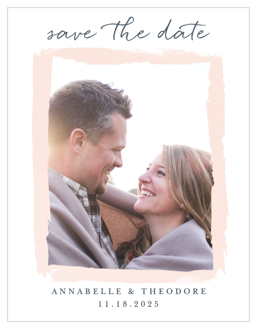 Brushed Frame Save the Date Magnets