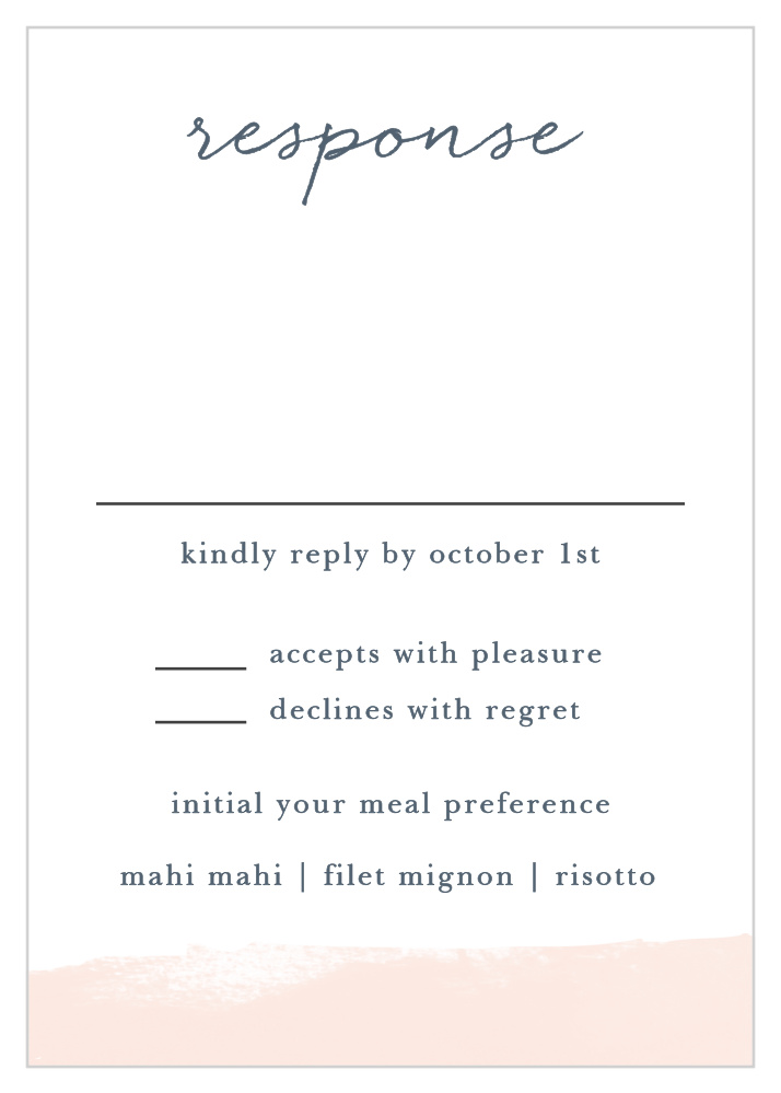 Brushed Frame Response Cards