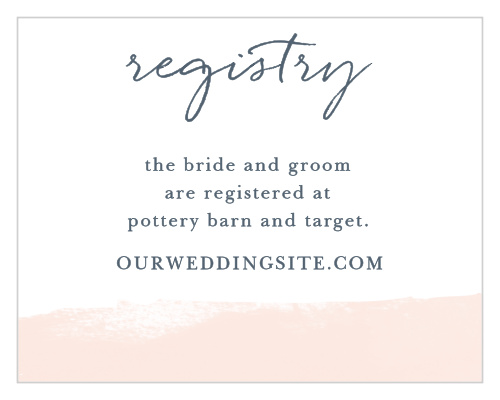 Brushed Frame Registry Cards