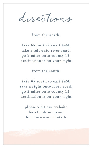 Brushed Frame Direction Cards