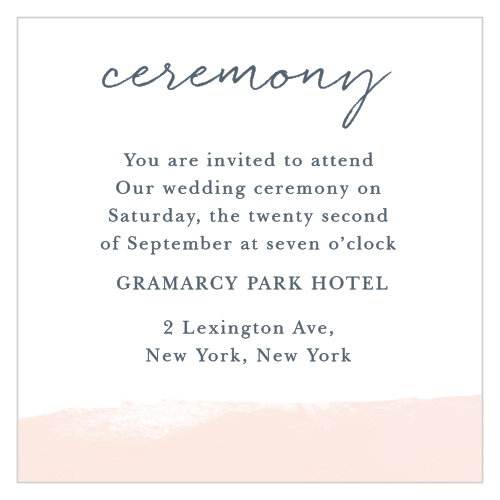 Brushed Frame Ceremony Cards