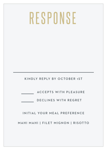 Classy Confetti Response Cards
