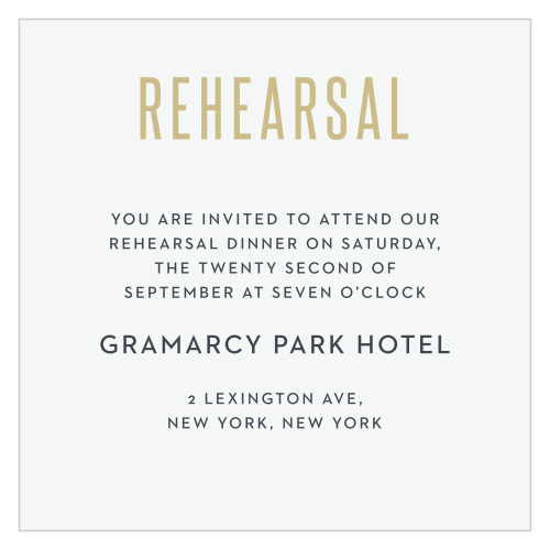 Classy Confetti Rehearsal Cards