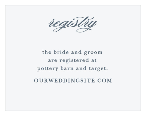 Incredibly Effortless Registry Cards