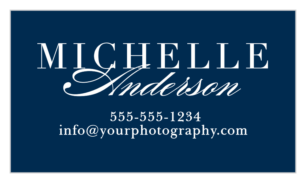 Classic Typography Business Cards