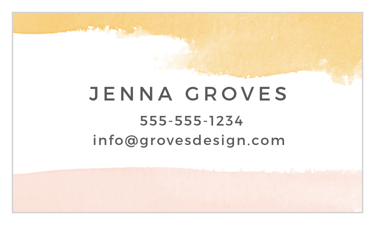Dip Dye Business Cards