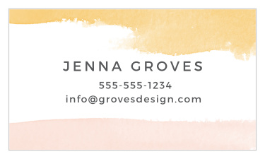 Dip Dye Business Cards