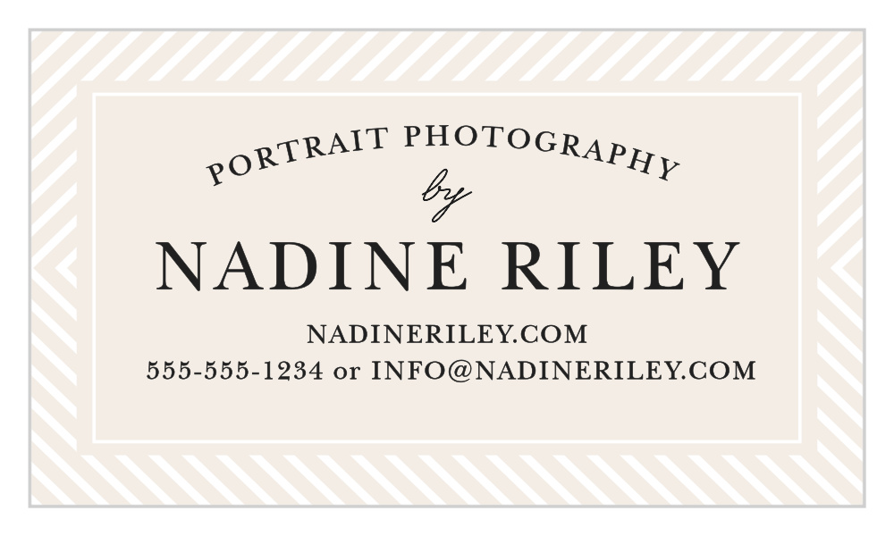 Modern Stripe Business Cards