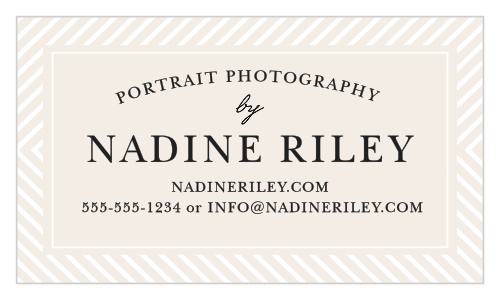 Modern Stripe Business Cards
