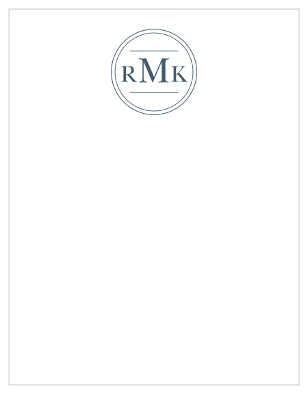 Circle Monogram Business Stationery