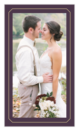 Design the front of the Vintage Photo Album Business Cards with your photo in a frame reminiscent of a photo album. 
