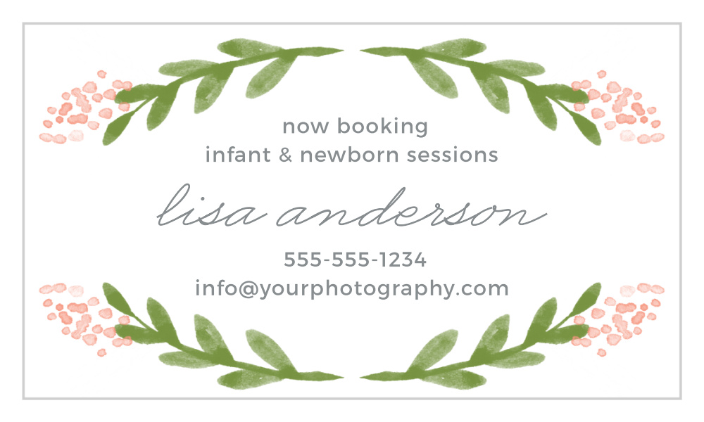 Garden Watercolors Business Cards