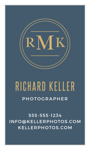 Create professional cards that highlight your monogram with the Circle Monogram Foil Business Cards.