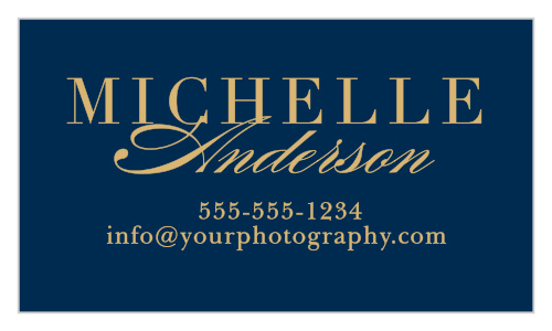 Advertise your business with the Classic Foil Business Cards.