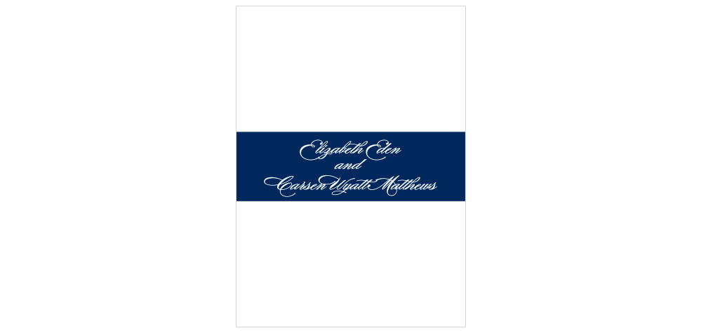 Shimmering Snowflakes Wedding Belly Bands