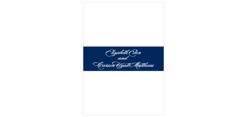Shimmering Snowflakes Wedding Belly Bands