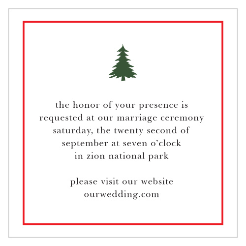 Cozy Plaid Ceremony Cards