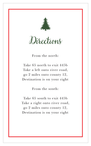Cozy Plaid Direction Cards