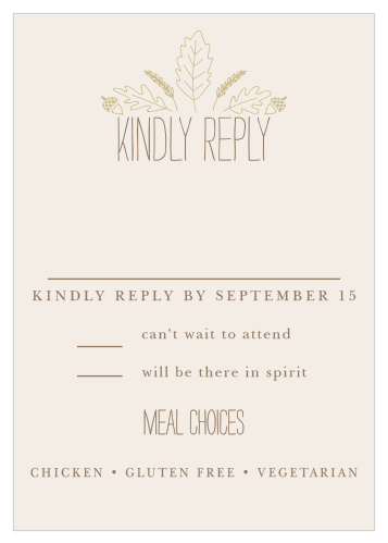 Elegant Autumn Response Cards