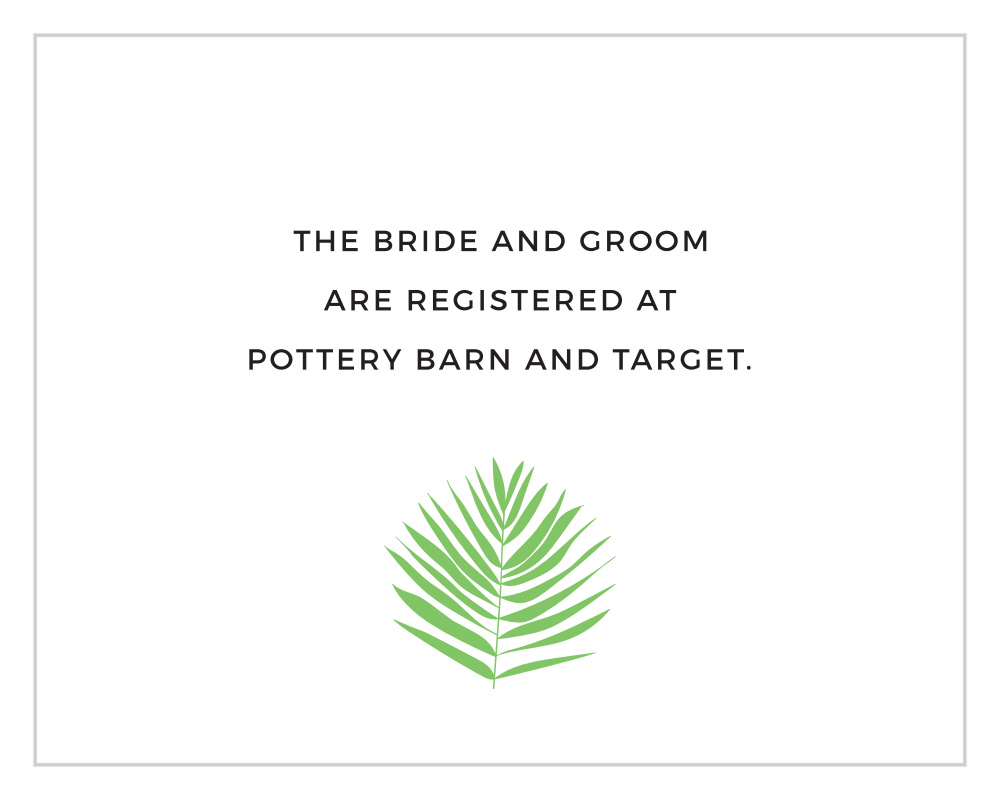 Tropical Palm Registry Cards