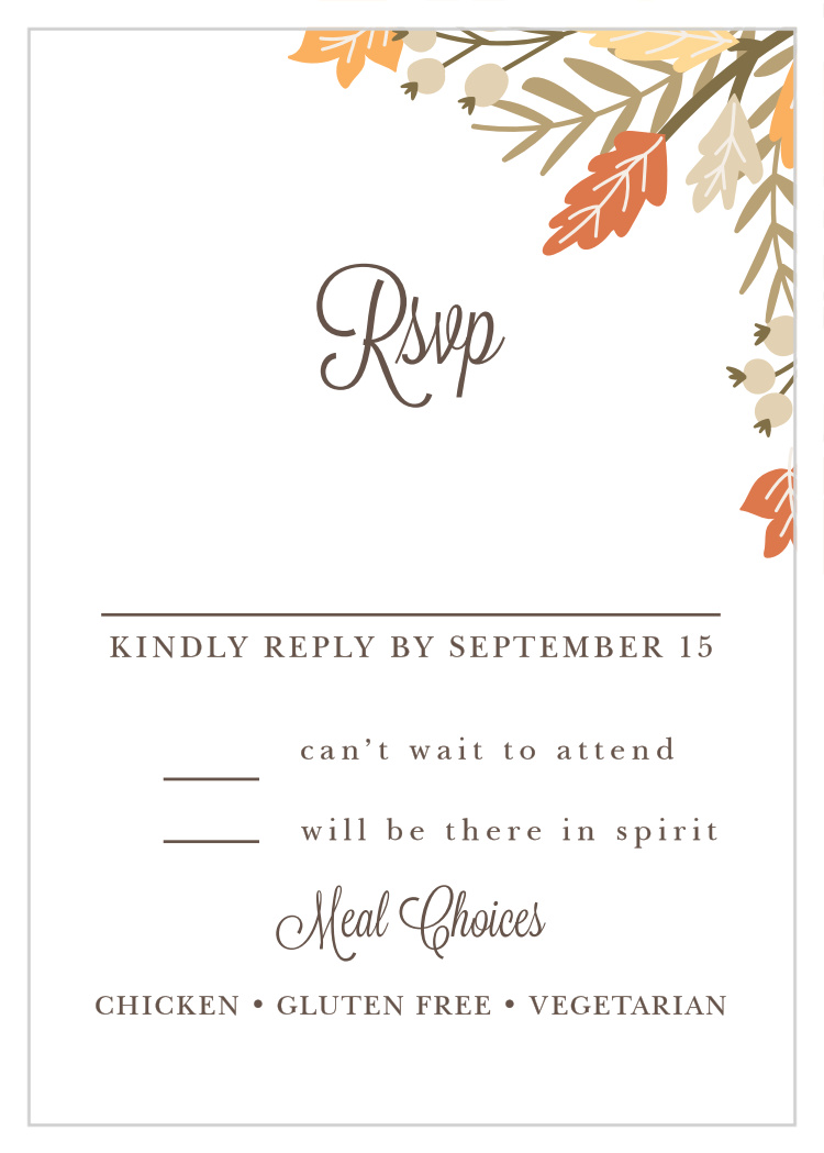 Falling Leaves Response Cards