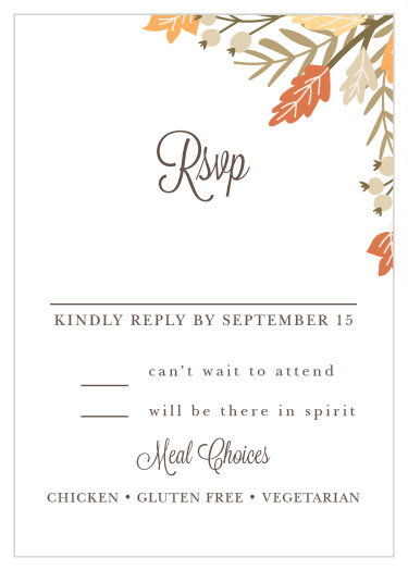 Falling Leaves Response Cards